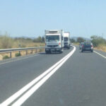 La primera medida de urgencia ha sido la doble línea continua y la rebaja del límite de velocidad