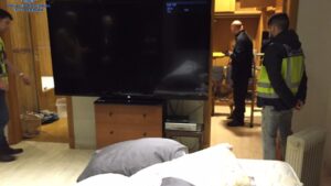 Imagen de una de las habitaciones donde dorm&iacute;an los empleados