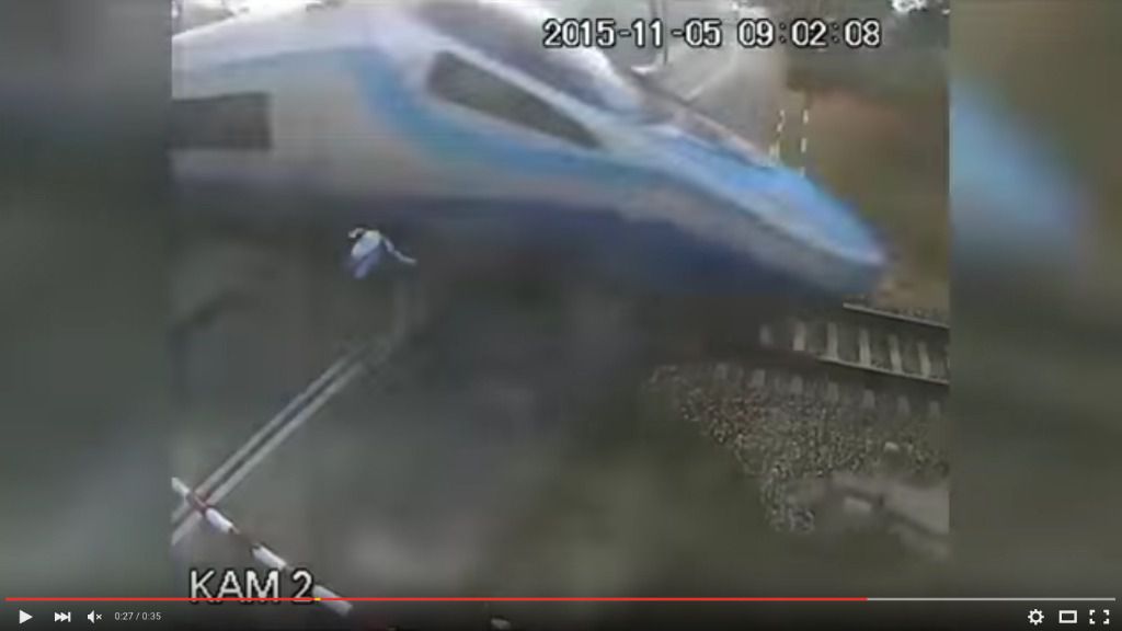 Atropello ciclista tren