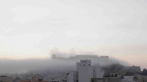 La niebla cubre Dalt Vila