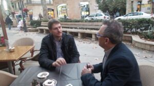 Entrevista realizada en el Passeig des Born de Palma