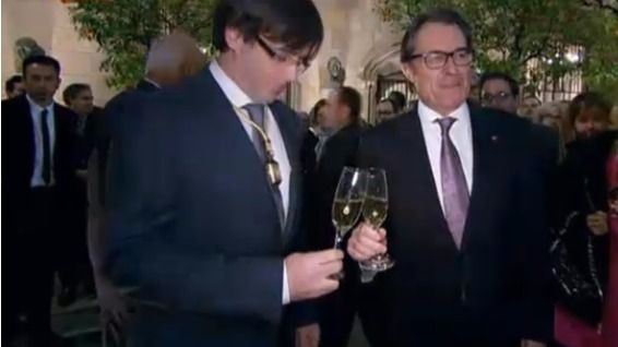 Brindis Mas Puigdemont