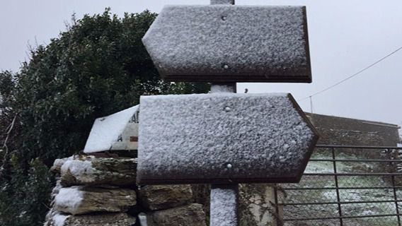 Nieve frio temporal lluvia invierno