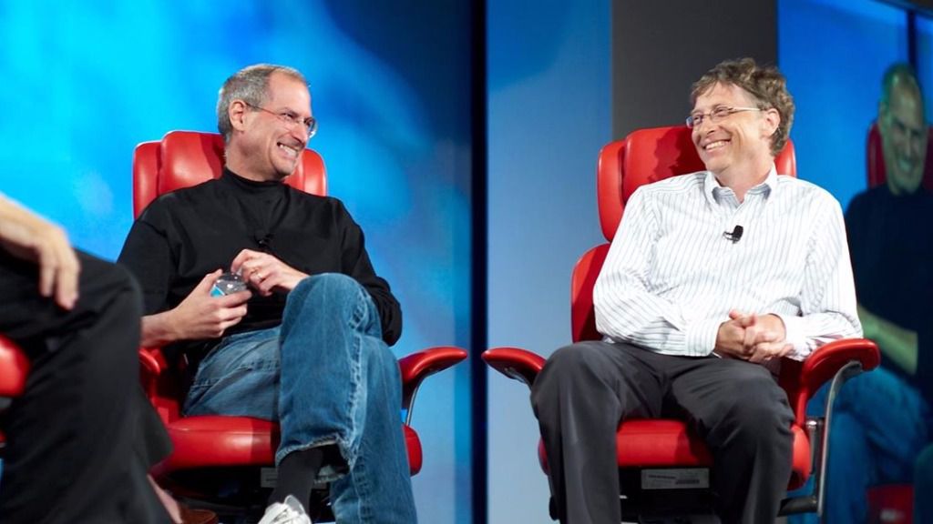 Steve Jobs y Bill Gates