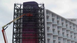pantalla exterior hard rock hotel ibiza
