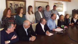 Rueda de prensa de los concejales de Santa Eul&agrave;ria y Sant Joan.