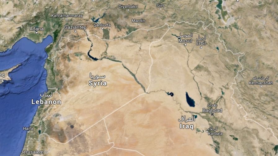 Mapa Siria