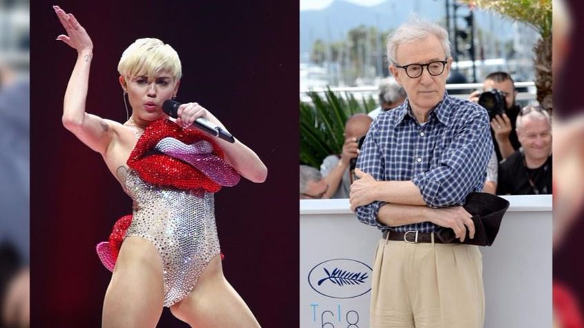 Miley Cyrus y Woody Allen