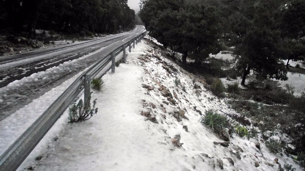 Nieve en el Puig Major