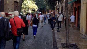 turistas en palma