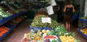 mercado verduras