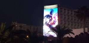 pantalla gigante hard rock hotel