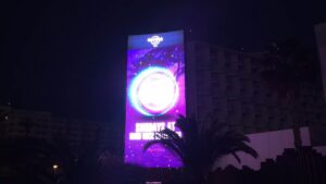 pantalla gigante hard rock hotel