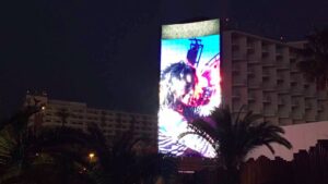 pantalla gigante hard rock hotel
