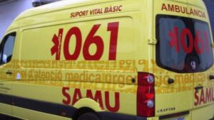 Una ambulancia traslad&oacute; a la herida hasta un centro sanitario