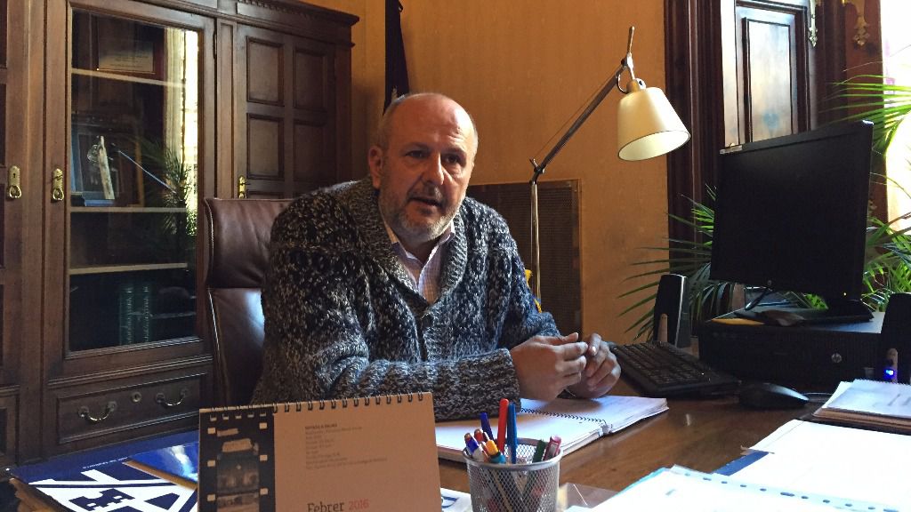 Miquel Ensenyat, este martes en su despacho