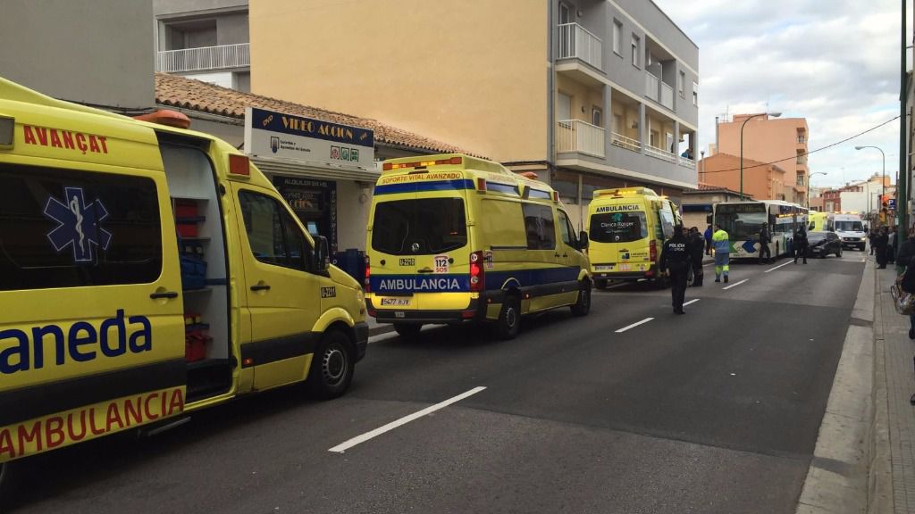 Las ambulancias privadas coparon el servicio. Foto: mallorcadiario.com