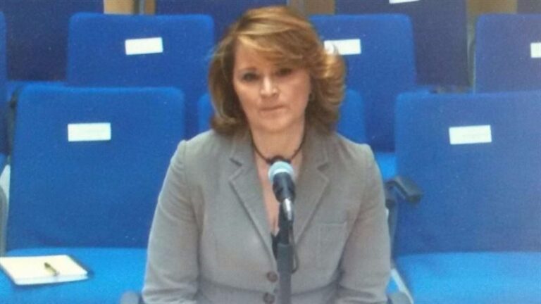 Rosa Estarás durante su declaración