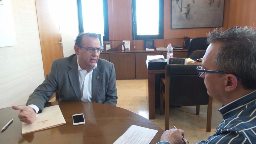 Rodríguez atiende a mallorcadiario.com (Fotos: Jorge S. L.)