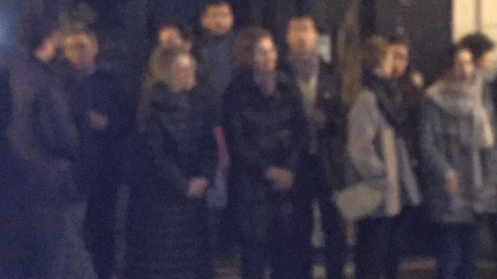 En la calle Palau Reial