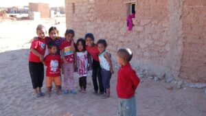 Ni&ntilde;os saharauis en los campos de refugiados de Tindouf