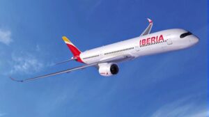 Aeronave de la compa&ntilde;&iacute;a Iberia