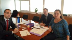 La vicepresidenta De Sans reunida con responsables del Santander en Eivissa