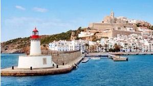 Imagen del puerto de Eivissa que promociona MSC Cruceros