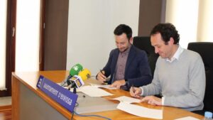 Rafel Ruiz y Marc Pons han firmado un convenio