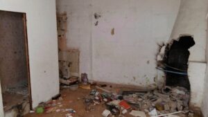 Estado del interior de las viviendas desalojadas