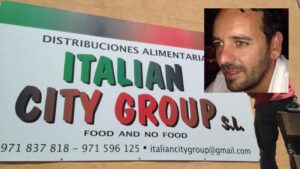 Imagen del cartel de la empresa y del empresario Danilo Vetrano