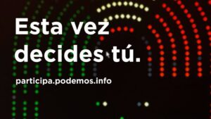 Cartel anunciador de la votaci&oacute;n