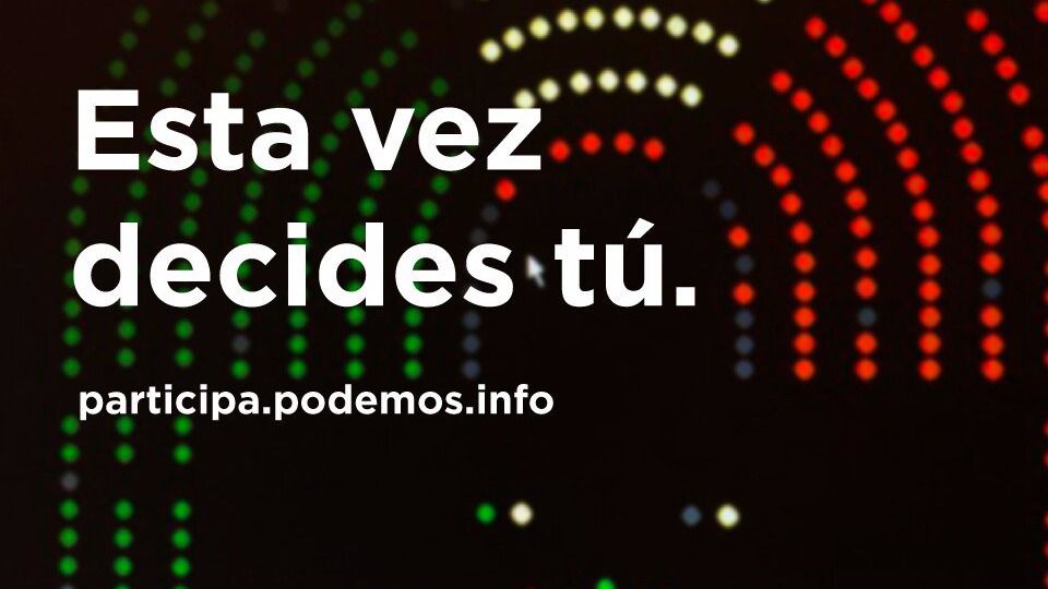 Cartel anunciador de la votación