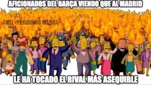 Meme sobre el sorteo de la Champions
