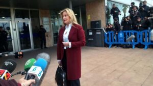 L&oacute;pez Negrete ante los medios en Palma