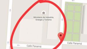 Imagen del mapa de la ubicaci&oacute;n del ministerio