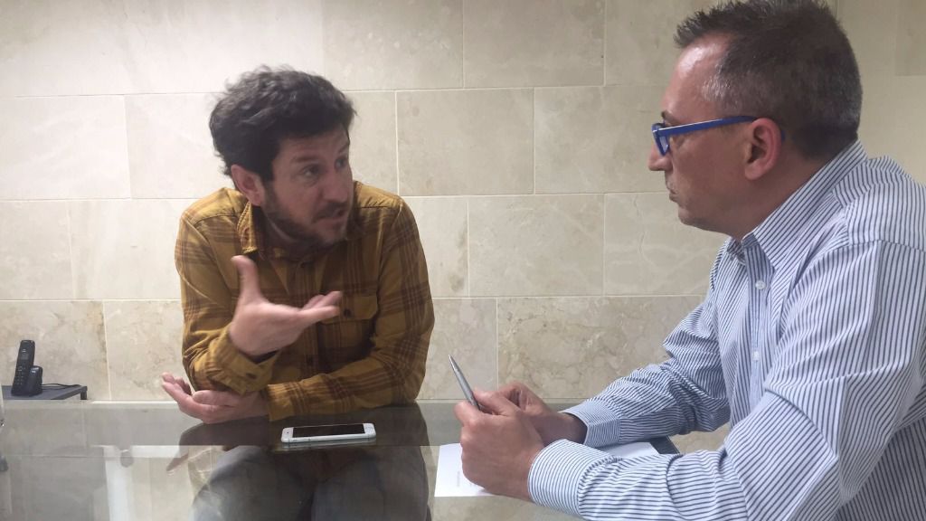 Alberto Jarabo durante la entrevista con mallorcadiario.com