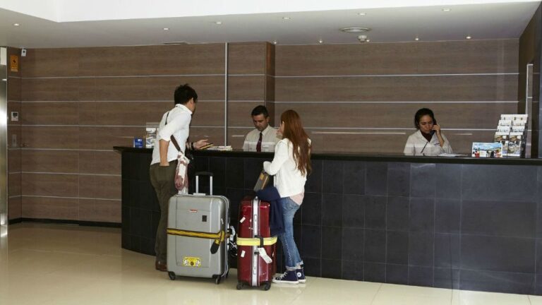 Recepción de hotel