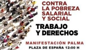 Cartel de la convocatoria en Palma