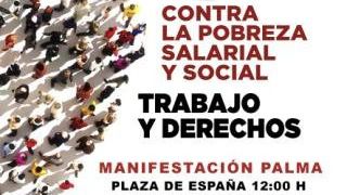Cartel de la convocatoria en Palma