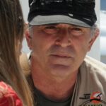 El presidente de la asociación vecinal, durante la entrevista