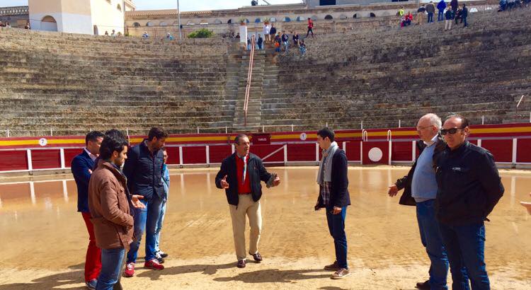 El ruedo ha amanecido totalmente encharcado