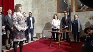 Armengol en su discurso durante la toma de posesi&oacute;n de los nuevos consellers