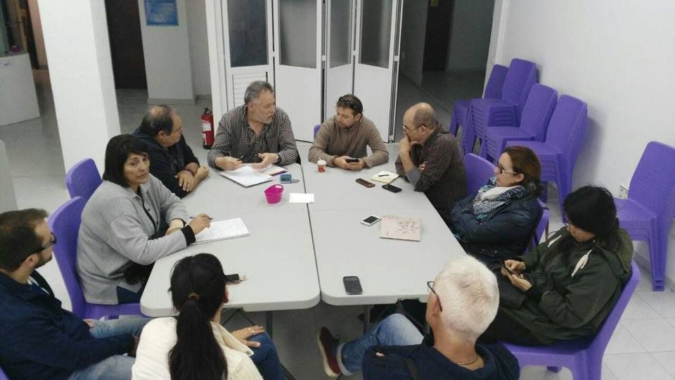 Podem Eivissa en una de sus últimas reuniones en Vila