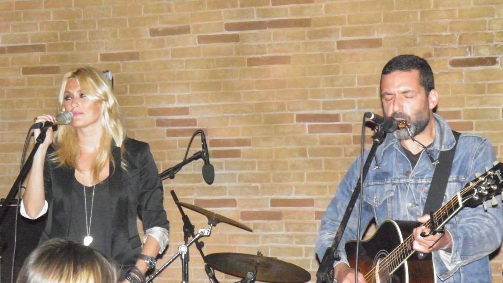 Carolina Cerezuela y Jaime Anglada durante su actuación