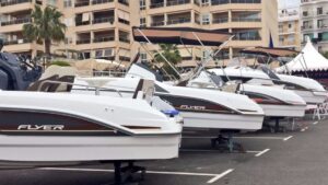 Embarcaciones expuestas para la venta en la pasada feria n&aacute;utica de Santa Eul&agrave;ria