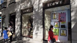 Imagen de una de las tiendas de lujo en Madrid