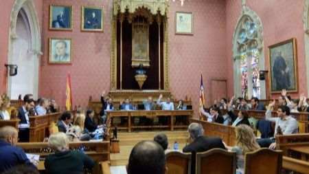 Momento de la votación en pleno