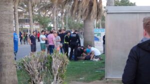 pelea alemanes vendedores arenal
