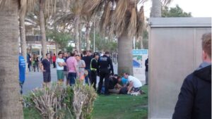 pelea alemanes vendedores arenal